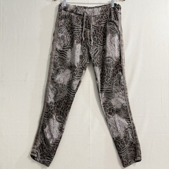 Venti 6 Print Joggers Pants Women Size Large Drawstring - Picture 1 of 11